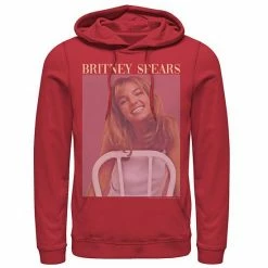 Licensed Character Men's Britney Spears Album Cover Poster Hoodie Red -Licensed Character Shop unnamed file 24297