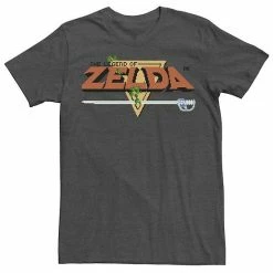 Licensed Character Men's The Legend Of Zelda Pixel Logo Fade Tee Navy Heather -Licensed Character Shop unnamed file 24319