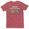 Licensed Character Men's DC Comics Justice League Team Awesome Group Tee Athletic Heather