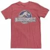 Licensed Character Men's Jurassic World Classic Metal Coin Logo Tee Navy Heather -Licensed Character Shop unnamed file 24363