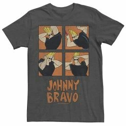 Licensed Character Men's Cartoon Network Johnny Bravo Box Up Hairdo Tee Charcoal -Licensed Character Shop unnamed file 24370