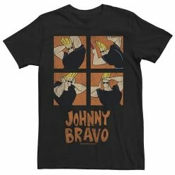 Licensed Character Men's Cartoon Network Johnny Bravo Box Up Hairdo Tee Charcoal -Licensed Character Shop unnamed file 24371