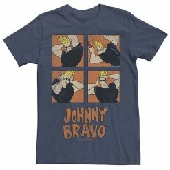Licensed Character Men's Cartoon Network Johnny Bravo Box Up Hairdo Tee Charcoal -Licensed Character Shop unnamed file 24374