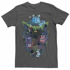Licensed Character Men's Aaahh!!! Real Monsters Underground School Tee Charcoal Heather -Licensed Character Shop unnamed file 24379