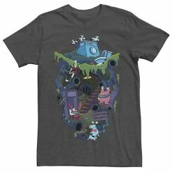 Licensed Character Men's Aaahh!!! Real Monsters Underground School Tee Charcoal Heather -Licensed Character Shop unnamed file 24380