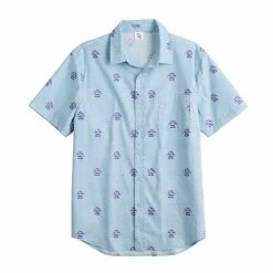 Licensed Character Men's PBR Woven Button-Down Shirt -Licensed Character Shop unnamed file 2439