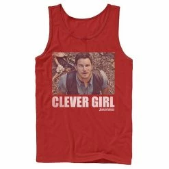 Licensed Character Men's Jurassic World Clever Girl Owen Movie Still Graphic Tank Top Charcoal