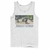 Licensed Character Men's Jurassic World Owen Raptor Pack Trainer Graphic Tank Top White -Licensed Character Shop unnamed file 24431