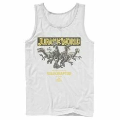 Licensed Character Men's Jurassic World Blue, Charlie, Delta & Echo Pack Tank Red