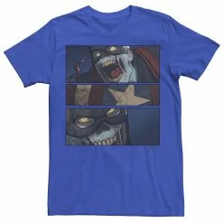 Licensed Character Men's Marvel What If Captain America Zombie PaneTee White -Licensed Character Shop unnamed file 24448