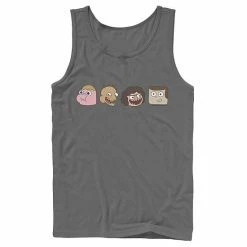 Licensed Character Men's Cartoon Network Clarence And Friends Portrait Line-Up Tank Navy -Licensed Character Shop unnamed file 24483