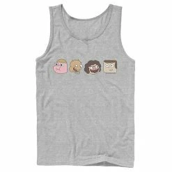 Licensed Character Men's Cartoon Network Clarence And Friends Portrait Line-Up Tank Navy -Licensed Character Shop unnamed file 24485