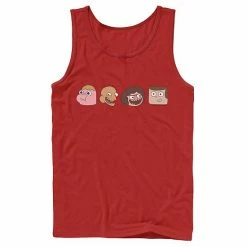 Licensed Character Men's Cartoon Network Clarence And Friends Portrait Line-Up Tank Navy -Licensed Character Shop unnamed file 24486