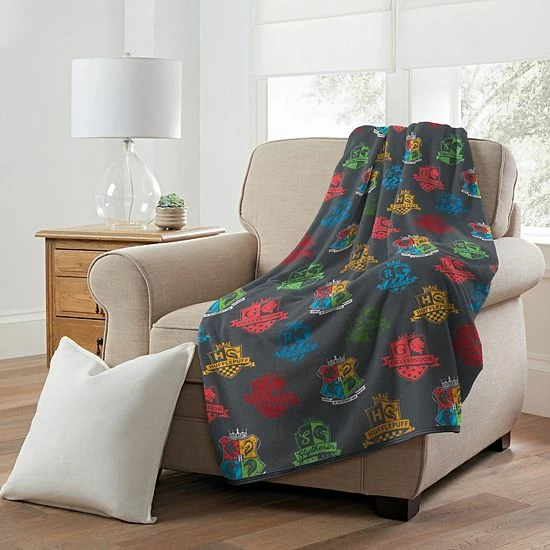 Licensed Character Harry Potter Houses Of Wizards Micro Raschel Throw Blanket 4 Licensed Character Harry Potter Houses Of Wizards Micro Raschel Throw Blanket - Image 2