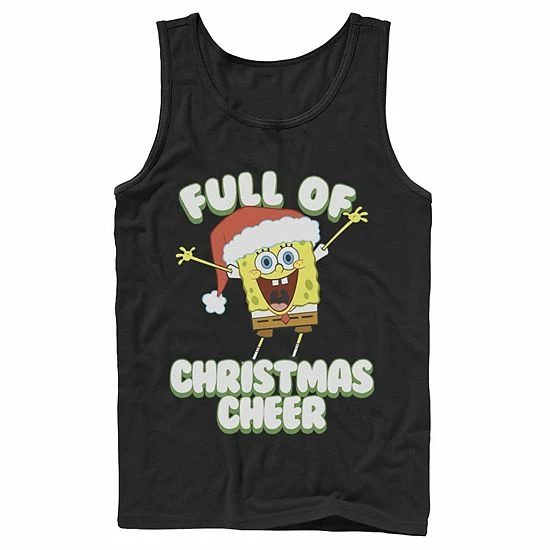 Licensed Character Men's SpongeBob SquarePants Full Of Cheer Tank Royal 5 Licensed Character Men's SpongeBob SquarePants Full Of Cheer Tank Royal - Image 3