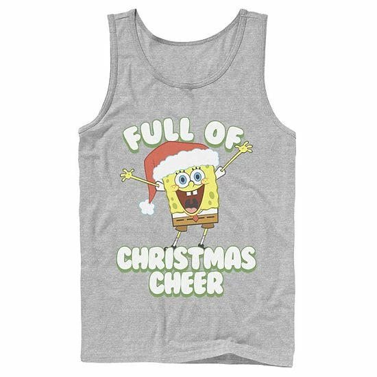 Licensed Character Men's SpongeBob SquarePants Full Of Cheer Tank Royal 6 Licensed Character Men's SpongeBob SquarePants Full Of Cheer Tank Royal - Image 4