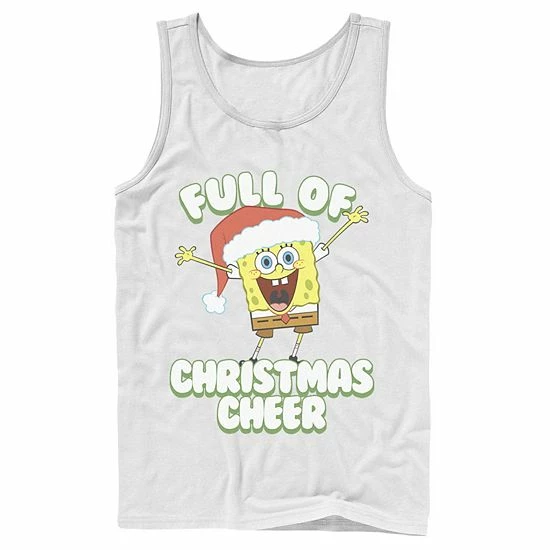 Licensed Character Men's SpongeBob SquarePants Full Of Cheer Tank Royal 8 Licensed Character Men's SpongeBob SquarePants Full Of Cheer Tank Royal - Image 6