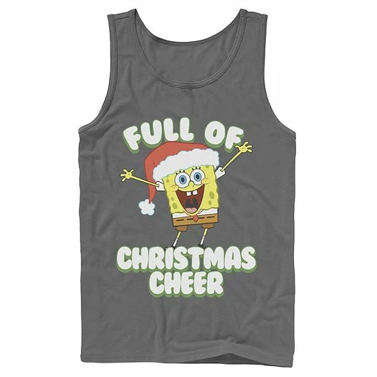 Licensed Character Men's SpongeBob SquarePants Full Of Cheer Tank Royal 10 Licensed Character Men's SpongeBob SquarePants Full Of Cheer Tank Royal - Image 8