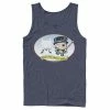 Licensed Character Men's DC Comics The Penguin Jingle Bells Batman Smells Christmas Tank Top Charcoal