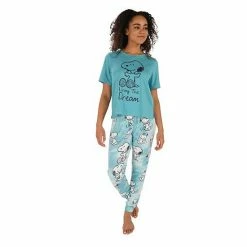 Licensed Character Women's Nite Nite By Munki Munki Snoopy Short Sleeve Pajama Top & Pajama Pants Set Tie Dye 10 Licensed Character Women's Nite Nite By Munki Munki Snoopy Short Sleeve Pajama Top & Pajama Pants Set Tie Dye -Licensed Character Shop unnamed file 2455