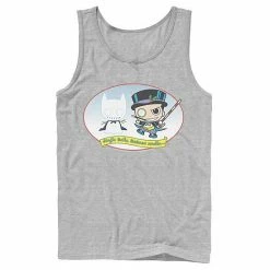 Licensed Character Men's DC Comics The Penguin Jingle Bells Batman Smells Christmas Tank Top Charcoal -Licensed Character Shop unnamed file 24554