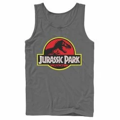 Licensed Character Men's Jurassic Park Red & Yellow Outline Logo Graphic Tank Top -Licensed Character Shop unnamed file 24558