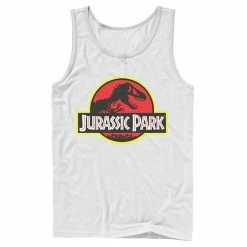 Licensed Character Men's Jurassic Park Red & Yellow Outline Logo Graphic Tank Top -Licensed Character Shop unnamed file 24559