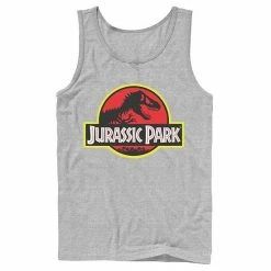 Licensed Character Men's Jurassic Park Red & Yellow Outline Logo Graphic Tank Top -Licensed Character Shop unnamed file 24560