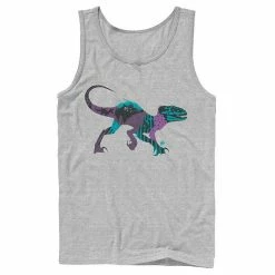Licensed Character Men's Jurassic World Raptor DNA Scene Fill Tank Athletic Heather -Licensed Character Shop unnamed file 24567