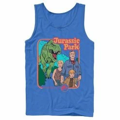 Licensed Character Men's Jurassic Park Vintage Characters Life Finds A Way Tank Athletic Heather -Licensed Character Shop unnamed file 24571