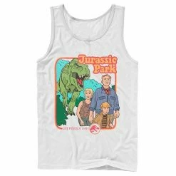 Licensed Character Men's Jurassic Park Vintage Characters Life Finds A Way Tank Athletic Heather -Licensed Character Shop unnamed file 24573