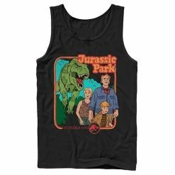 Licensed Character Men's Jurassic Park Vintage Characters Life Finds A Way Tank Athletic Heather -Licensed Character Shop unnamed file 24575