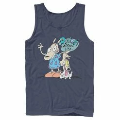 Licensed Character Men's Nickelodeon Rocko's Modern Life Show Intro Tank Charcoal -Licensed Character Shop unnamed file 24579
