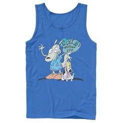 Licensed Character Men's Nickelodeon Rocko's Modern Life Show Intro Tank Charcoal -Licensed Character Shop unnamed file 24580