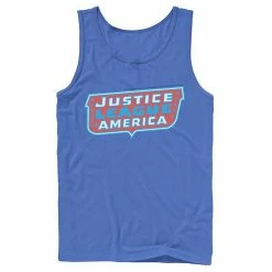 Licensed Character Men's DC Comics Justice League Of America Text Poster Logo Tank Top Charcoal -Licensed Character Shop unnamed file 24597
