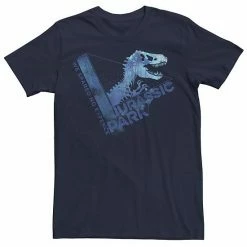 Licensed Character Men's Jurassic Park We Spared No Expense Blue Mist Tee Silver -Licensed Character Shop unnamed file 24611