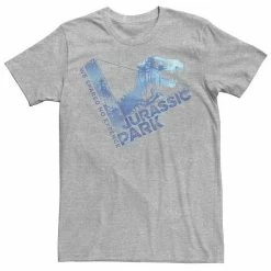 Licensed Character Men's Jurassic Park We Spared No Expense Blue Mist Tee Silver -Licensed Character Shop unnamed file 24613