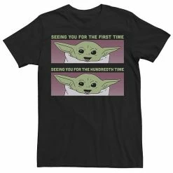 Licensed Character Men's Star Wars The Child Seeing You PaneTee Red Heather -Licensed Character Shop unnamed file 24617
