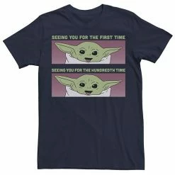 Licensed Character Men's Star Wars The Child Seeing You PaneTee Red Heather -Licensed Character Shop unnamed file 24618