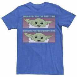 Licensed Character Men's Star Wars The Child Seeing You PaneTee Red Heather -Licensed Character Shop unnamed file 24620