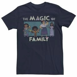 Licensed Character Men's Disney Encanto The Maic Of Family Group Portrait Tee Black