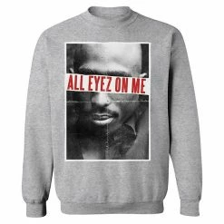 Licensed Character Men's Tupac All Eyes Sweatshirt
