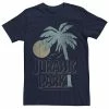 Licensed Character Men's Jurassic Park Palm Tree Sunset Logo Tee Athletic Heather -Licensed Character Shop unnamed file 24665