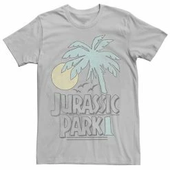 Licensed Character Men's Jurassic Park Palm Tree Sunset Logo Tee Athletic Heather -Licensed Character Shop unnamed file 24669