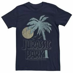 Licensed Character Men's Jurassic Park Palm Tree Sunset Logo Tee Athletic Heather -Licensed Character Shop unnamed file 24670