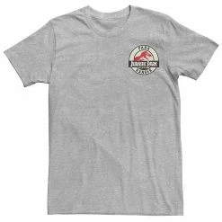 Licensed Character Men's Jurassic Park Ranger Logo Tan Badge Graphic Tee Athletic Heather -Licensed Character Shop unnamed file 24675