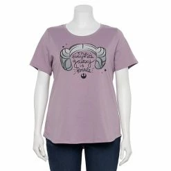 Licensed Character Plus Size Star Wars Princess Leia "Future Is Female" Graphic Tee