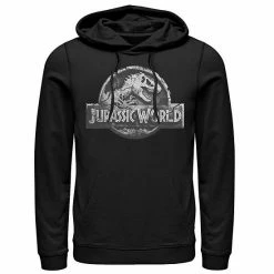 Licensed Character Men's Jurassic World Two Return Stone Logo Hoodie Charcoal Heather -Licensed Character Shop unnamed file 24706