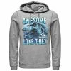 Licensed Character Men's Jurassic World Two Awesme Lke T-Rex Hoodie Charcoal Heather -Licensed Character Shop unnamed file 24708