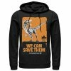 Licensed Character Men's Jurassic World We Can Save Them Poster Hoodie Charcoal Heather -Licensed Character Shop unnamed file 24713
